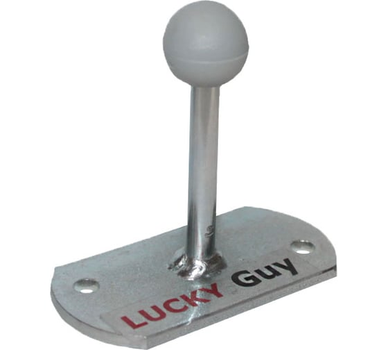 Дверной упор Lucky Guy настенный, цинк, 1 шт. 670 07 Т1-01 0