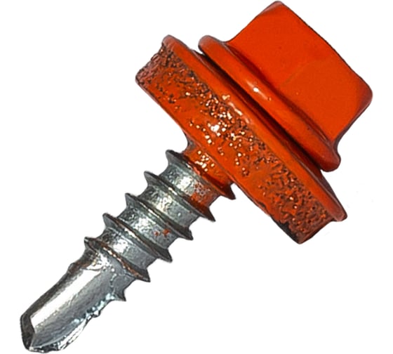 Саморез кровельный по дереву HARDWEX ТМ HWX2-W-P5-4.8x19 мм, св.№1, RAL 2004, 250 шт. 5190000000805 1