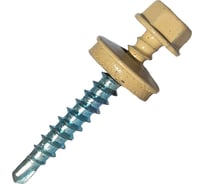 Саморез кровельный по дереву HARDWEX ТМ HWX2-W-P5-4.8x19 мм, св.№1, RAL 1014, 250 шт. 5190000000775