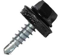 Саморез кровельный по дереву HARDWEX ТМ HWX2-W-P5-4.8x19 мм, св.№1, RAL 9005, 250 шт. 5190000001000