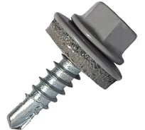 Саморез кровельный по дереву HARDWEX ТМ HWX2-W-P5-4.8x19 мм, св.№1, RAL 7004, 250 шт. 5190000000935