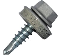 Саморез кровельный по дереву HARDWEX ТМ HWX2-W-P5-4.8x19 мм, св.№1, RAL 9006, 250 шт. 5190000001017