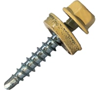 Саморез кровельный по дереву HARDWEX ТМ HWX2-W-P5-4.8x35 мм, св.№1, RAL 1014, 250 шт. 5190000001956