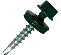 Саморез кровельный по дереву HARDWEX ТМ HWX2-W-P5-4.8x28 мм, св.№1, RAL 6005, 250 шт. 5190000001802