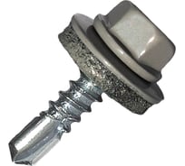 Саморез кровельный по металлу HARDWEX ТМ HWX4-W-P7-4.8x25 мм, св.№3, RAL 7004, 250 шт. 5190000001536