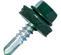 Саморез кровельный по металлу HARDWEX ТМ HWX4-W-P7-4.8x25 мм, св.№3, RAL 6005, 250 шт. 5190000001512