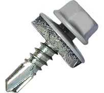 Саморез кровельный по металлу HARDWEX ТМ HWX7-W-P9-5.5x19 мм, св.№3, RAL 9006, 250 шт. 5190000023743