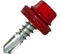 Саморез кровельный по металлу HARDWEX ТМ HWX7-W-P9-5.5x19 мм, св.№3, RAL 3020, 250 шт. 5190000023583