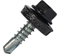 Саморез кровельный по металлу HARDWEX ТМ HWX7-W-P9-5.5x19 мм, св.№3, RAL 9005, 250 шт. 5190000023736