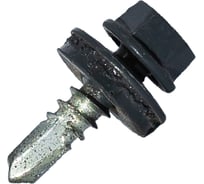 Саморез кровельный по металлу HARDWEX ТМ HWX7-W-P9-5.5x19 мм, св.№3, RAL 7024, 250 шт. 5190000023682