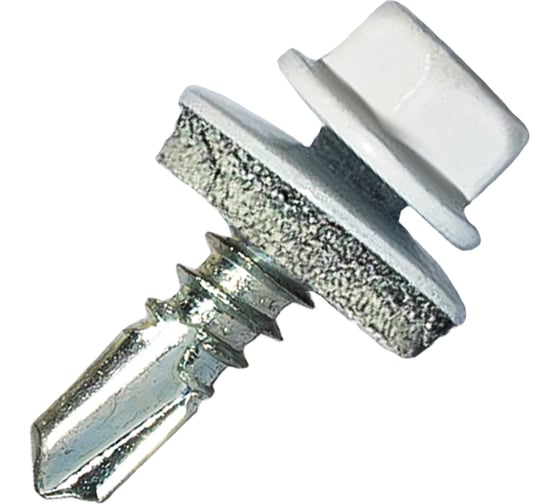 Саморез кровельный по металлу HARDWEX ТМ HWX7-W-P9-5.5x19 мм, св.№3, RAL 9016, 250 шт. 5190000023767 1