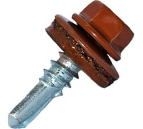 Саморез кровельный по металлу HARDWEX ТМ HWX7-W-P9-5.5x19 мм, св.№3, RAL 8004, 250 шт. 5190000023705