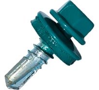 Саморез кровельный по металлу HARDWEX ТМ HWX7-W-P9-5.5x19 мм, св.№3, RAL 5021, 250 шт. 5190000023620