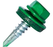Саморез кровельный по металлу HARDWEX ТМ HWX7-W-P9-5.5x25 мм, св.№3, RAL 6002, 250 шт. 5190000023927
