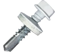 Саморез кровельный по металлу HARDWEX ТМ HWX7-W-P9-5.5x25 мм, св.№3, RAL 9010, 250 шт. 5190000239786