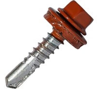 Саморез кровельный по металлу HARDWEX ТМ HWX7-W-P9-5.5x25 мм, св.№3, RAL 8004, 250 шт. 5190000239731