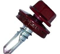 Саморез кровельный по металлу HARDWEX ТМ HWX7-W-P9-5.5x19 мм, св.№3, RAL 3005, 250 шт. 5190000023552