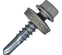 Саморез кровельный по металлу HARDWEX ТМ HWX7-W-P9-5.5x25 мм, св.№3, RAL 9006, 250 шт. 5190000239779