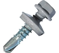 Саморез кровельный по металлу HARDWEX ТМ HWX7-W-P9-5.5x25 мм, св.№3, RAL 7004, 250 шт. 5190000023958