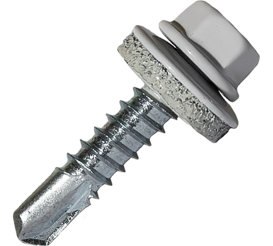 Саморез кровельный по металлу HARDWEX ТМ HWX7-W-P9-5.5x25 мм, св.№3, RAL 7047, 250 шт. 5190000239724 1