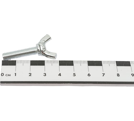Барашковый винт STARFIX М6x25 мм, цинк, DIN 316, 4 шт.и SMZ1-48813-4