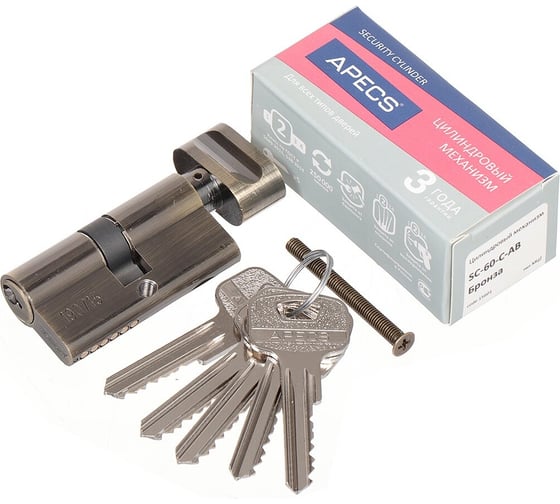 Цилиндровый механизм APECS SC-60-Z-C-AB 15601