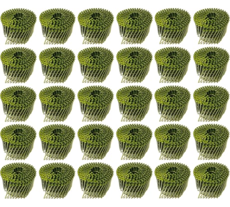 Барабанные гвозди Кордленд 9000 шт. (30 кассет по 300 шт.) Ø 2,5 мм, длина 50 мм, Ø шляпки 6,5 мм, гладкие GVB-00006.30