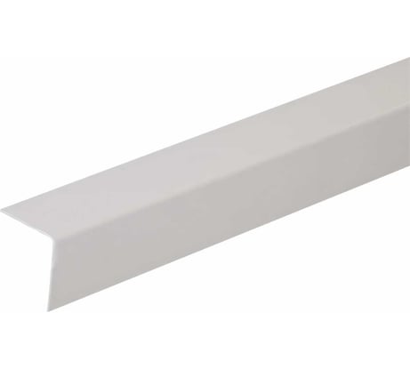 Уголок ПВХ ПилотПро серый, 30x30 мм, 2,7м 13893