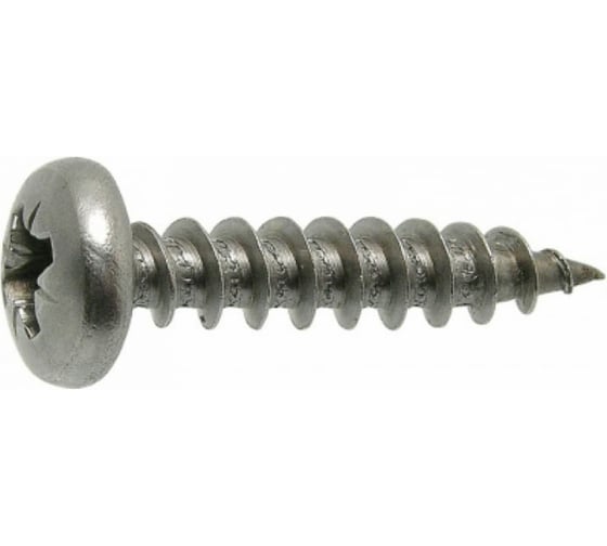 Универсальный саморез ЦКИ скругленный, 5x40, цинк, Pz2 250 шт. 18959 1