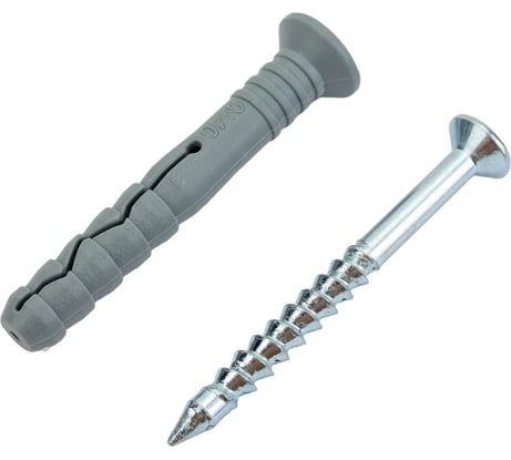 Дюбель-гвоздь Невский Крепеж 6x40, потайная манжета, полипропилен, 50 шт. 812710