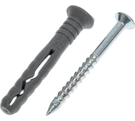 Дюбель-гвоздь Невский Крепеж 6x40, потайная манжета, полипропилен, 16 шт. 802706