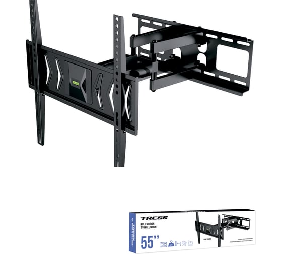 Наклонно-поворотный кронштейн TRESS 32"-55" черный WM-1044M WM 1044M