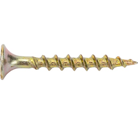 Саморезы Gigant 3,5x32, потайная головка, крупный шаг, желтый цинк, 1 кг (примерно 543 шт) 123508