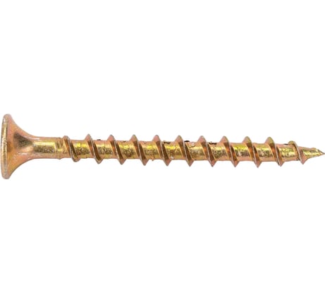 Саморезы Gigant 3,5x41, потайная головка, крупный шаг, желтый цинк, 1 кг (примерно 428 шт) 123510