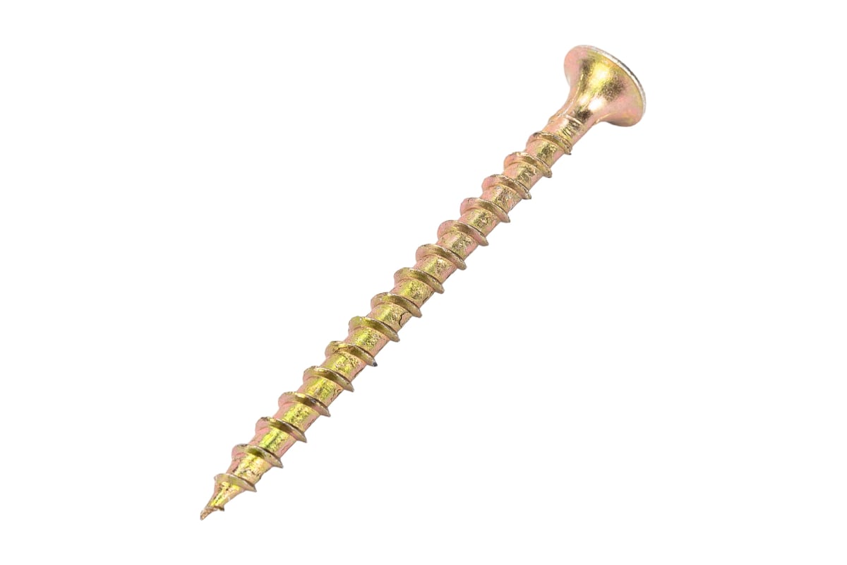 Саморезы Gigant 3,5x51, потайная головка, крупный шаг, желтый цинк, 1 ...