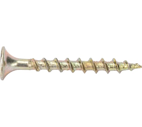 Саморезы Gigant 3,5x35, потайная головка, крупный шаг, желтый цинк, 1 кг (примерно 537 шт) 123509