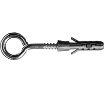 Шуруп-кольцо Невский Крепеж 5x40 + дюбель 4-распорный, нейлон, 8x40 4 шт. 818726