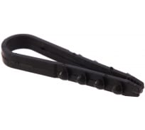 Дюбель-хомут (100 шт; 5-10 мм; черный; нейлон) для крепления кабеля Хортъ 60453-0