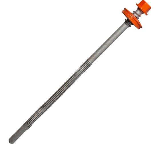 Саморез для сэндвич-панелей HARDWEX ТМ HWX16-P20-6.3/5.5x140 мм, св.№6, RUSPERT, RAL 2004, 100 шт. 5190002408197