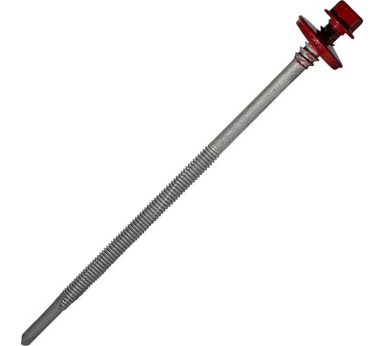 Саморез для сэндвич-панелей HARDWEX ТМ HWX16-P20-6.3/5.5x140 мм, св.№6, RUSPERT, RAL 3011, 100 шт. 5190002408234