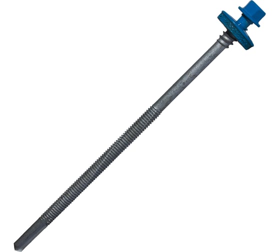 Саморез для сэндвич-панелей HARDWEX ТМ HWX16-P20-6.3/5.5x140 мм, св.№6, RUSPERT, RAL 5015, 100 шт. 5190002408272