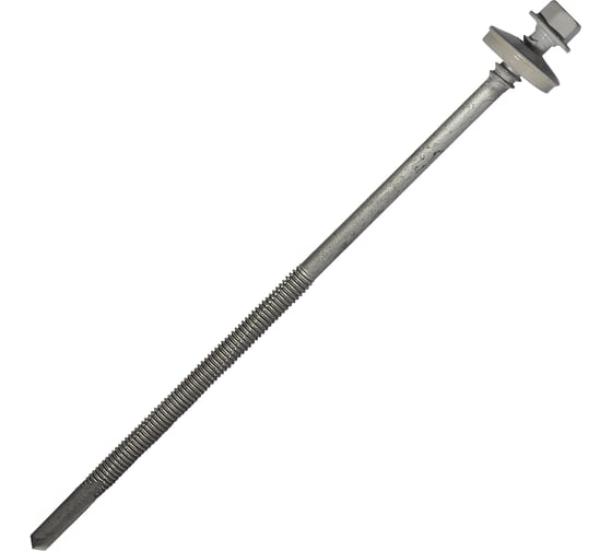 Саморез для сэндвич-панелей HARDWEX ТМ HWX16-P20-6.3/5.5x160 мм, св.№6, RUSPERT, RAL 7047, 50 шт. 5190002408647