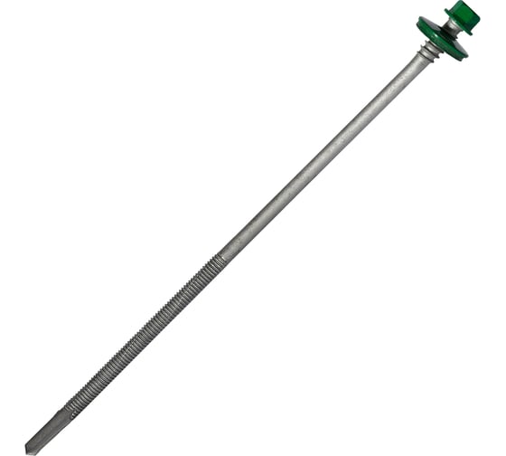 Саморез для сэндвич-панелей HARDWEX ТМ HWX16-P20-6.3/5.5x190 мм, св.№6, RUSPERT, RAL 6029, 50 шт. 5190002408890