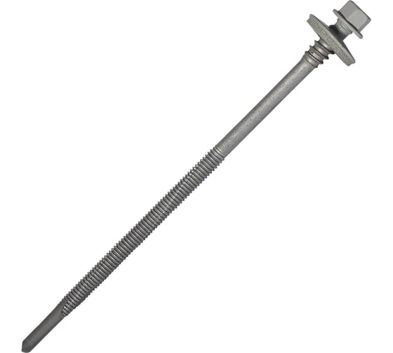 Саморез для сэндвич-панелей HARDWEX ТМ HWX16-P20-6.3/5.5x140 мм, св.№6, RUSPERT, RAL 7047, 100 шт. 5190002408357