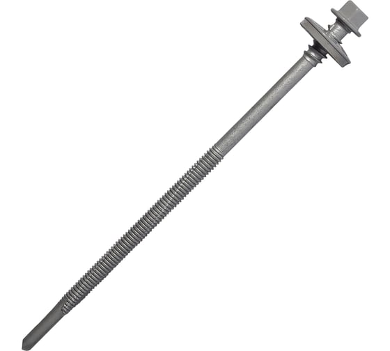 Саморез для сэндвич-панелей HARDWEX ТМ HWX16-P20-6.3/5.5x140 мм, св.№6, RUSPERT, RAL 7004, 100 шт. 5190002408326