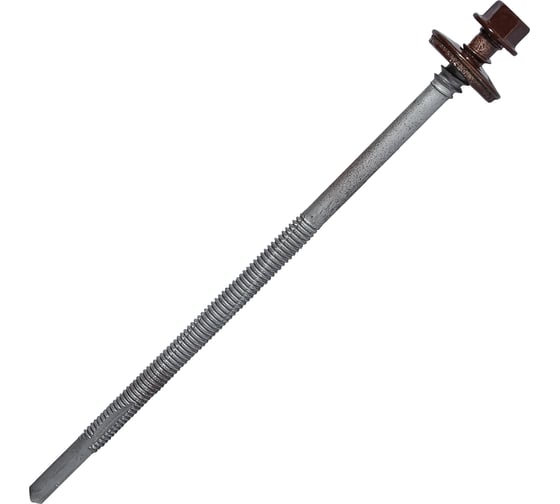 Саморез для сэндвич-панелей HARDWEX ТМ HWX16-P20-6.3/5.5x140 мм, св.№6, RUSPERT, RAL 8017, 100 шт. 5190002408371