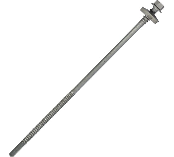 Саморез для сэндвич-панелей HARDWEX ТМ HWX16-P20-6.3/5.5x190 мм, св.№6, RUSPERT, RAL 7047, 50 шт. 5190002408937