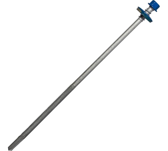 Саморез для сэндвич-панелей HARDWEX ТМ HWX16-P20-6.3/5.5x190 мм, св.№6, RUSPERT, RAL 5005, 50 шт. 5190002408845 1