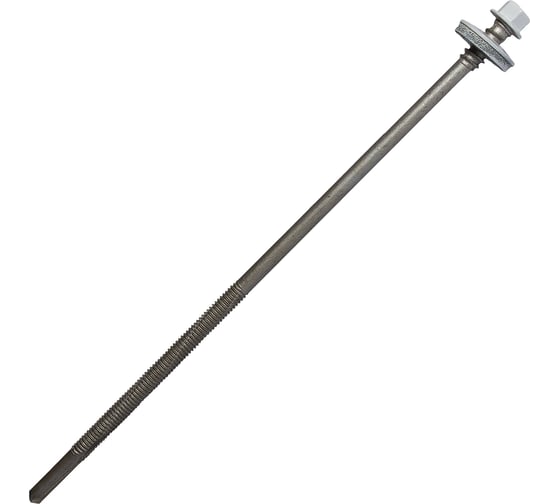 Саморез для сэндвич-панелей HARDWEX ТМ HWX16-P20-6.3/5.5x190 мм, св.№6, RUSPERT, RAL 9010, 50 шт. 5190002408999