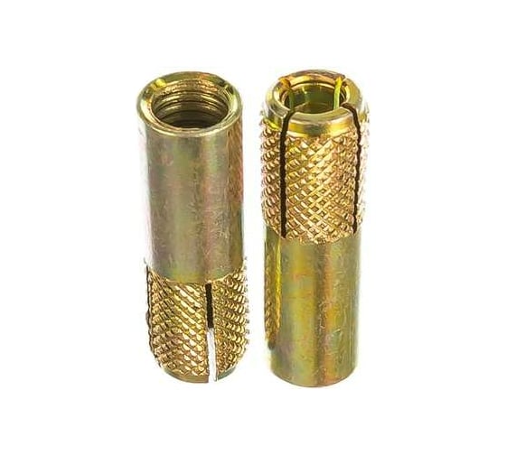 Забивной латунный анкер МЕТИЗНЫЙ ДВОР M10/12x35, 100 шт. 4607159069313 1